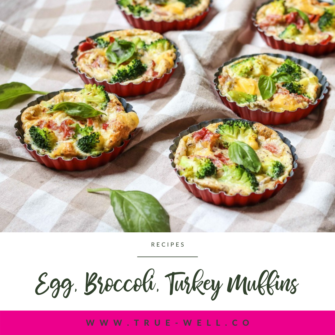 Egg Broccoli + Turkey Muffins