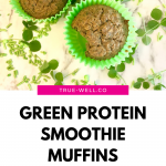 green protein smoothie muffins spinach banana recipe anti-inflammatory