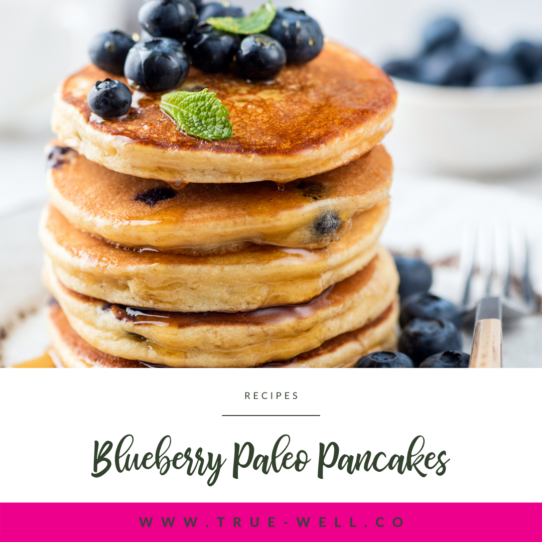 Blueberry Paleo Pancakes