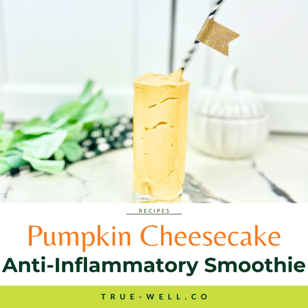 pumpkin cheesecake smoothie anti inflammatory vegan