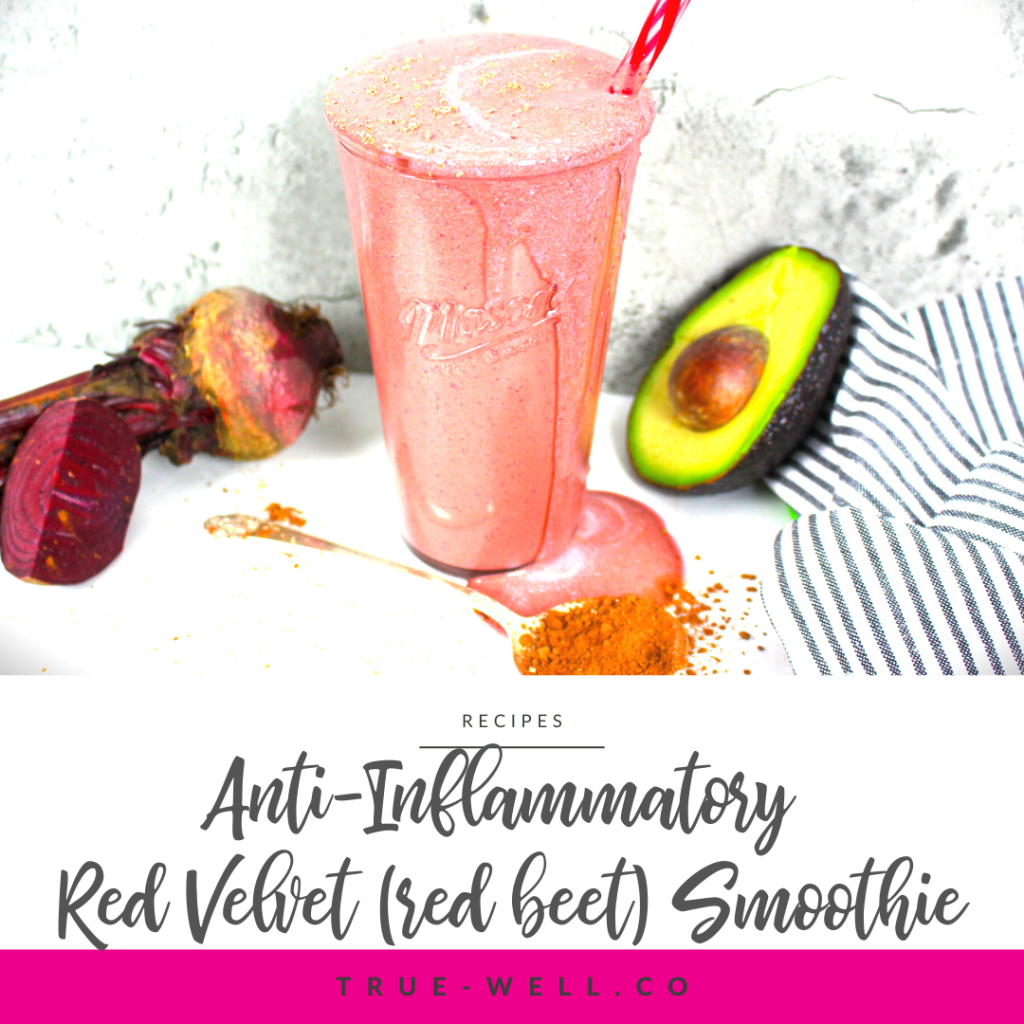 anti inflammatory red velvet smoothie red beet smoothie