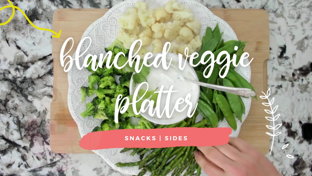 Spring Blanched Vegetable Platter