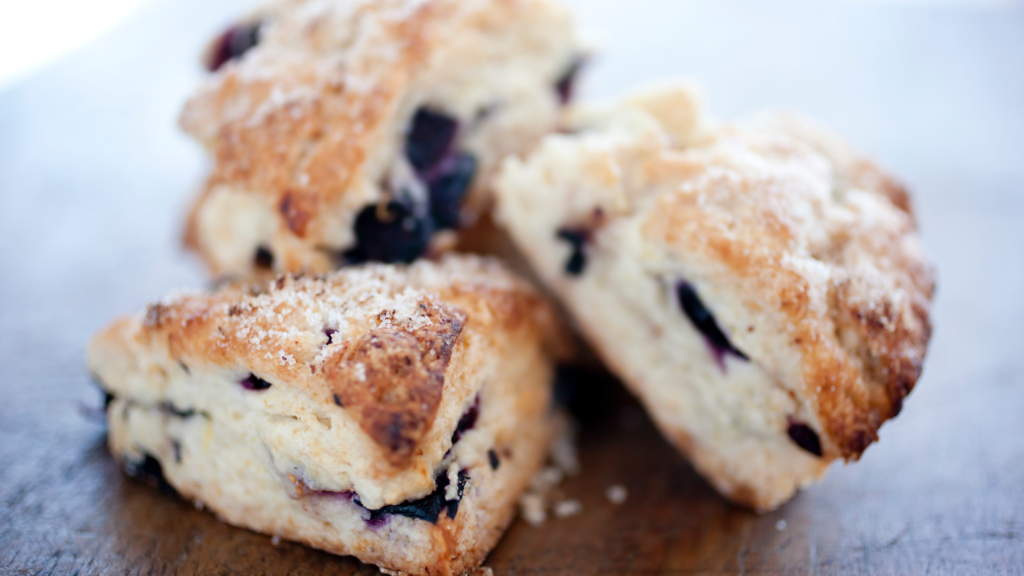 low carb blueberry scones